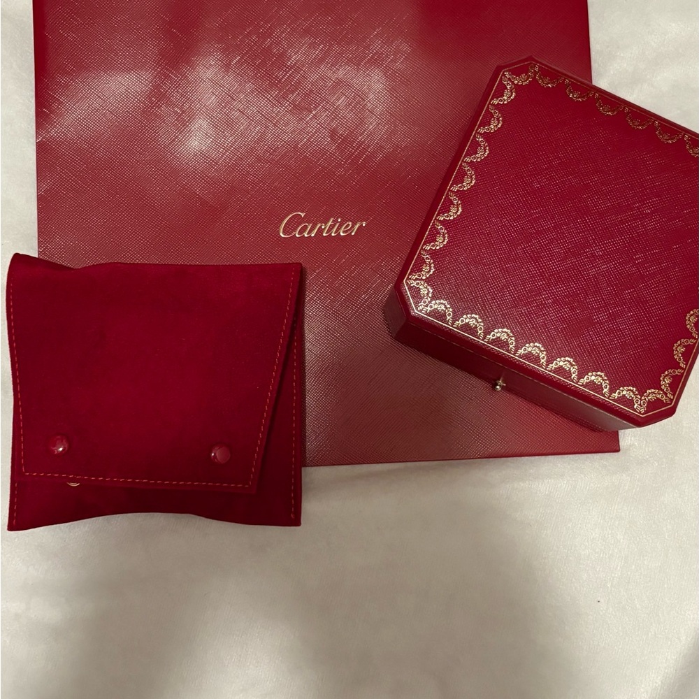 Cartier Luxurious Red Box and Pouch Set - for bracelet or LOVE bracelet